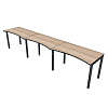 Бенч-система с вырезом «Line» (F2F) на 3 р.м с П-опорами Бенч-система с вырезом «Line» (F2F) на 3 р.м с П-опорами